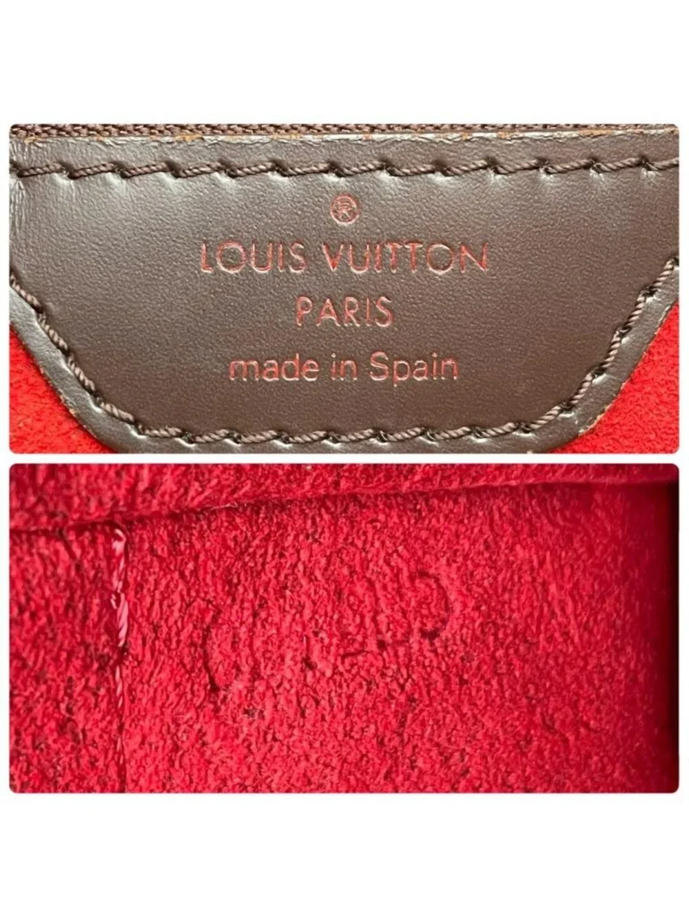 Louis Vuitton Damier Leather Hampstead PM Shoulder Tote Bag